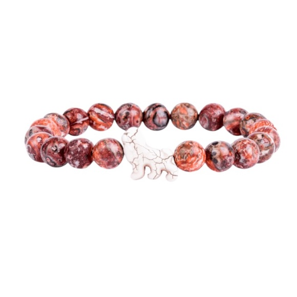 Fahlo • Sahara Stone Lion Tracking Bracelet NWT - Picture 1 of 3